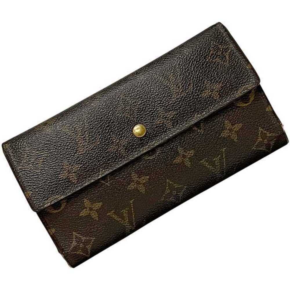 Louis Vuitton Trifold Wallet Portefeuille Tresor Monogram Canvas Brown